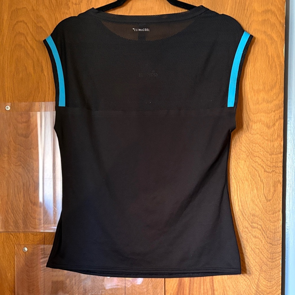 Adidas Women's Escouade Black Tennis T-Shirt - Picture 5 of 6
